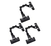 Zerodeko 3pcs Double Head Rotatable Sketchpad Clips with Widened Clip Mouth, Plastic and Alloy Drafting Table Clamp for Watercolor Sheets and Paper, Space Saving Design for Sketching