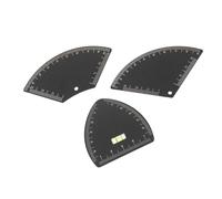 Zerodeko 3pcs Eyebrow Mapping Ruler Tool for Precise Brow Measurement and Shaping, Lightweight Metal Brow Mapping Tool with High Durability, Portable and Compact for Daily Use and Travel