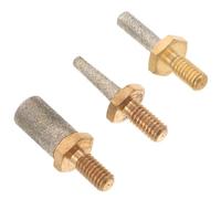 Zerodeko 3pcs Glass Grinding Machine Bit Set for Water Grinder Machine with Enhanced Adhesion Spiral Grooves and Uniform Water Flow Coverage, for Fine Grinding Abrasive Head Operations