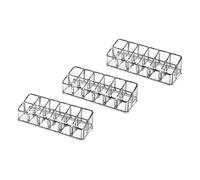 Zerodeko 3Pcs Lipstick Holder with Space Saving Design, Acrylic Cosmetic Holder and Lipstick Storage Case for Counter and Dresser Organiser