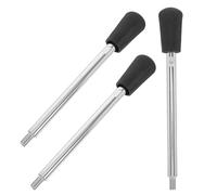 Zerodeko 3pcs M8 Threaded Metal Lathe Handwheel Handles Set, Industrial Crank Arm Knobs for Machine Tool Lathe Accessories, Sturdy Clamping Screw Stem Grip for Workshop Use