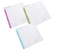 Zerodeko 3pcs Magnetic Reward Chart Dry Erase Household Behavior Planner for Teens Reusable Chore Tracker Convenient Creative Habit Builder for Home