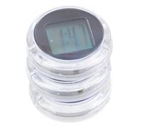 Zerodeko 3pcs Mini Motorcycle Clock Adhesive Digital Dial for Car Suv Outdoor Use Display Fonts Motorbike Accessories