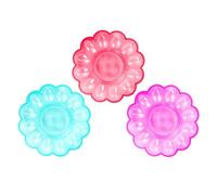 Zerodeko 3pcs Multi-grids Egg Plate Egg Box Holder Organizer for Fridge Storage Creative Delicate Design Random Color