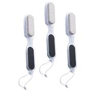 Zerodeko 3pcs Pedicure Tool Dead Skin Removers Sturdy Pumice Stone Stainless Steel Foot Care Files Reusable for Foot Care at Home Suitable for Elders and Ladies