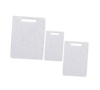 Zerodeko 3pcs Plastic Cutting Board Multipurpose Kitchen Accessories Reusable Food Cutting Mats for Meat Fruits Vegetables Lightweight Boards Easy to Clean