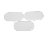 Zerodeko 3pcs Plastic Water Flosser Travel Case Portable Storage Box for Oral Irrigator Nozzle Heads Compact Organizer for Popular Models