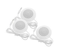 Zerodeko 3pcs Portable Pillow Speakers Mini Stereo Under Pillow Sleep Speaker with Aux Input for Phone CD Player Home Office Travel White