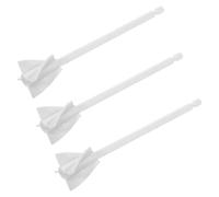 Zerodeko 3Pcs Resin Mixer Paddles Lightweight Plastic Epoxy Stirring Tools for Drill Mixing Epoxy Resin Cement and Paint for DIY Projects