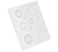 Zerodeko 3pcs Silicone Button DIY Molds for Resin Epoxy Crafting, Flexible Surface and Easy Release, for Clothes Making and DIY Accessories