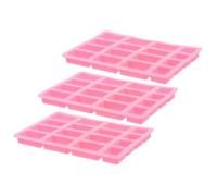 Zerodeko 3pcs Silicone Miniature Brick Making Mold for DIY Sand Table and Building Accessories Multi-Purpose and Easy to Clean Mini Brick Moulds in Miniature Scenes Random Color