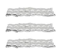 Zerodeko 3Pcs Silver Aluminium Foil Balloon Party Backdrop Double-Row Cube Balloon Wall Decoration for Festival and Holiday Event Supplies