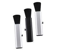 Zerodeko 3pcs Telescopic Foldable Guitar Cleaning Brush Set with Soft Wool Bristles for Dust Removal and Maintenance, Suitable for Ukulele and Guitar Accessories, Abs Material