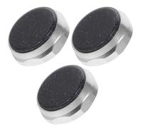 Zerodeko 3pcs Trumpet Finger Buttons Valve Caps Replacement Set, Black Zinc Alloy and Sandstone Material, High Hardness with Efficient Operation for Applications