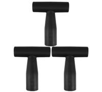 Zerodeko 3pcs Universal Replacement T Shaped Shovel Handle for Snow Shovel and Garden Spades with Sturdy Plastic Material and Comfortable Grip, for Gardening and Snow Clearing Tasks