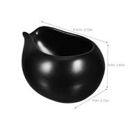 Zerodeko 3pcs Vintage Ceramic Milk Dispenser with Unique Spout and Anti-Slip Handle Porcelain Sauce Container Jug for Restaurant Table Gravy Sauce Boats and Seasoning Jar