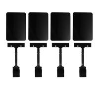 Zerodeko 4 Pcs A6 Erasable Price Tag Holders Clips for Fruit and Vegetable Display, Advertising Sign Stands for Supermarket and Retail