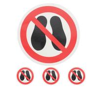 Zerodeko 4 Pcs Do Not Step Floor Decal Stickers Safety Warning Labels Peel and Stick Vinyl Signs for Indoor Outdoor Workplace Industrial Use