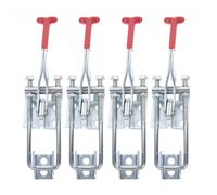 Zerodeko 4 Pcs Galvanized Iron Adjustable Toggle Latches Clamps Heavy Duty Self-Lock Toggle Latches for Toolbox and Woodworking Clamping Tools