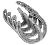 Zerodeko 4 Pcs Retro Horseshoe Coat Hooks Wall Mounted Iron Multi-Purpose Hangers with Smooth Surface for Balcony and Hallway Storage Organiser