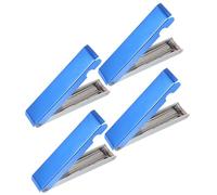Zerodeko 4 Sets Stainless Steel Welding Tip Cleaner Tool for Sturdy and Precise Cleaning of Small Holes, for Torch Tips, Carburetors, and Sprinklers with Blue Aluminium Case