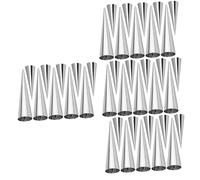 Zerodeko 40 Pcs Stainless Steel Croissant Baking Molds Non Stick Pastry Horn Conical Tubes Bread Shaper for Homemade Danish and Croissant Pastries