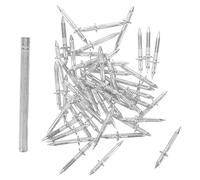 Zerodeko 400Pcs Double-Head Both-Way Invisible Skirting Nails with Sleeve Tool, Seamless Thread Nails for Skirting Board and Wall Trim Installation, Suitable for Baseboards and Acoustic