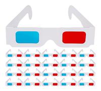 Zerodeko 40pcs Anaglyph 3d Glasses Paper Red Blue for Viewing Three-dimensional Film and 3d Games Lightweight Foldable Design Comfortable for Movie and Festival Use