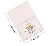 Zerodeko 40pcs Assorted Colour Birthday Cards for Greeting with Paper Material Featuring Simple Chic Style, for Birthday Celebration and Sending Blessing Cards
