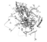 Zerodeko 40pcs Kayak Paddle Snap Clips V-shaped Spring Steel Paddle Clip for Kayak Accessories with 7mm Locking Pin Suitable for Camping Tent Poles