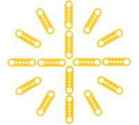 Zerodeko 40pcs Silicone Car Door Lock Protective Pads for Car Door Latch Easy Installation Yellow Shock Absorber Cushions for Soundproofing and Scratch Protection