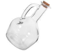Zerodeko 430ml Glass Oil Dispenser Bottle Multi-functional Vinegar Container with Handle for Kitchen Use
