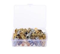Zerodeko 48pcs Alloy Dreadlocks Rings Hair Decorations for Curly and Long Hair Delicate Silver Braid Tubes Suitable for Festival and Party Accessories