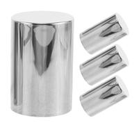 Zerodeko 4pcs 33 Mm Cylinder Lug Nut Covers, Chrome Wheel Caps for Trucks | Screw-On Plastic Tire Nut Cover for Car, 33 Mm/1.3 Inch Hub Bolt Protection for Semi Trailer and Truck