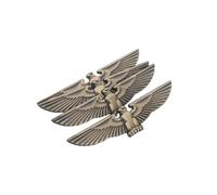 Zerodeko 4pcs 3d Metal Eagle Car Emblems Antique Bronze Decorative Car Stickers Self-adhesive Metal Decals Trucks Motorcycles Exterior Accessories