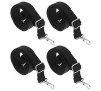 Zerodeko 4pcs Adjustable Boat Canopy Tie down Straps with Double End Snap Hooks, Polyester Material for Strong Winds Resistance and Marine Salt Exposure, for Bimini Tops on Fishing Boats