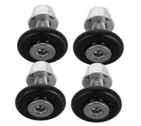 Zerodeko 4PCS Aluminum Alloy Motorcycle Rear Luggage Buckle Spacer Set Vibration Absorbing Trunk Base Plates for Durable Support and Secure Storage Motorbike Trunk Cases