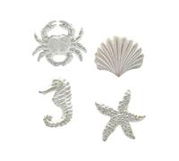 Zerodeko 4pcs Animals Holding Hands Door Handle Sea Theme Iron Cabinet Pull Knobs for Boy Girl's Rustic Handles