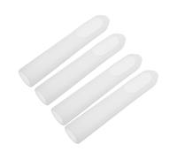 Zerodeko 4pcs Anti Slip Silicone Cover for Electric Toothbrush Handle, White Soft Silicone Protective Sleeve with Comprehensive Coverage and Shockproof Design, for Travel Use