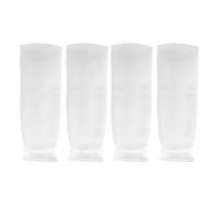 Zerodeko 4pcs Aquarium Filter Sock Holder with 200 Micron Mesh Holes and Plastic Ring, Polypropylene Water Tank Filter Bag for Reef Tank Use in Freshwater and Saltwater to Intercept Large