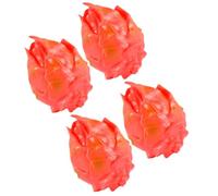 Zerodeko 4pcs Artificial Dragon Fruits with Realistic Texture and Easy to Clean Pvc Material, Mini Fake Dragon Fruit Models for Teaching Models and Home Decorations