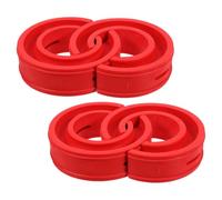 Zerodeko 4pcs Car Coil Spring Buffer Cushion Rubber Shock Absorber Damper Pad for Automotive Spring Shock Absorber Systems and Minimizes Discomfort Over Speed Bumps and Rough Roads Suitable