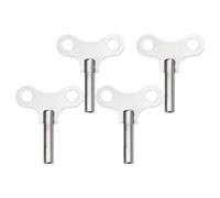 Zerodeko 4pcs Clock Winding Keys Clock Key Replacements Steel Sturdy Lightweight Stable Performance Convenient to Carry for Old Mechanical Desk and Wooden