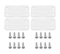 Zerodeko 4pcs Cooler Replacement Hinges with Screws Plastic Freezer Hinge Kit for Igloo Coolers Ice Chests Outdoor-ready Cold Air Seal Parts