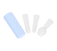 Zerodeko 4pcs Cream Icing Piping Nozzle Tips Set with Versatile Nozzle Designs and Precise Craftsmanship, Sturdy Pp Material for Home Bakers and Coffee Shops, Cake Decorating Tool