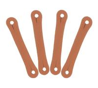 Zerodeko 4pcs Drumstick Control Clips Leather Grip Aid Non-slip Drum Stick Finger Rings for 5a 7a Drumsticks, Drumming Practice Accessory for Beginner and Intermediate Drummers Random Color