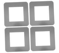 Zerodeko 4pcs Electric Socket Covers Decorative Plug Socket Surround for Living Easy Installation Fit Stylish Modern Light Switch Plate Protection