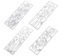 Zerodeko 4pcs Flower Shaped Carbon Steel Cutting Dies for Card Making and Scrapbooking, Reusable and Not Easy to Crack, Suitable for Photo Album and Wedding Invitation Card Decoration