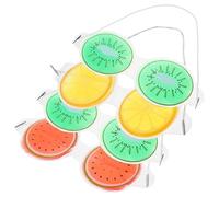 Zerodeko 4pcs Fruit Shaped Gel Ice Eye Masks for PVC Breathable Cooling Eye Patches Nap Blindfolds Protective for Boys and