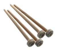 Zerodeko 4pcs Gong Mallet Percussion Instrument Hammer Wooden Cotton Linen Finely Made Improved Performance Backup Percussion Accessories Random Color